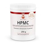 Laboratori Bio Line - HPMC Idrossipropilmetilcellulosa – Prodotto Alimentare in Polvere (E464) – Senza glutine – Sostanza Pura Senza Eccipienti (250 gr)