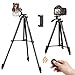 Trépied Smartphone, Trepied Appareil Photo Flexible 360°, Obturateur Distant sans Fil, Support de Téléphone/Caméra, Léger et Compact 27-135cm, Sac de Transport pour Voyage/Youtube Vidéo/Selfie/TikTok