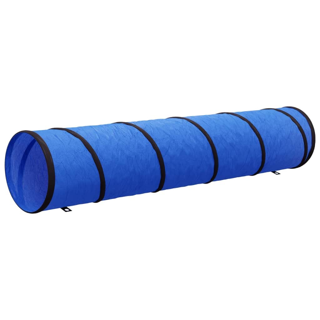 vidaXL Blue Dog Tunnel - Versatile Pet Agility Training Equipment Made of Durable Polyester, Suitable For Various Small Animals