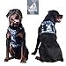 Auroth Tactical Dog Training Harness No Pulling Front Clip Leash Adhesion Reflective K9 Pet Working Vest Easy Control for Small Medium Large Dogs Blue Camo L