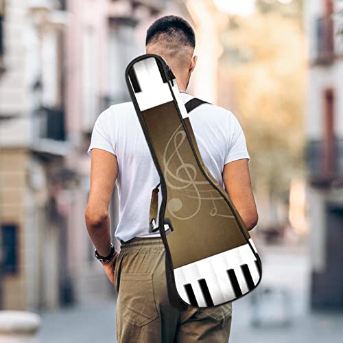 Housse pour ukulélé avec claviers et notes de musique – Rembourrage en éponge de 10 mm d’épaisseur – 53,3 cm – Avec… - Les Beatles, Paul McCartney, John Lennon, RIngo Starr, George Harrison Housse pour ukulélé avec claviers et notes de musique - Rembourrage en éponge de 10 mm d'épaisseur - 53,3 cm - Avec… – Image 6