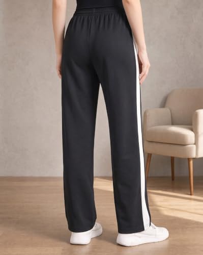 Image of Nobero Joggers for Women | Track Pants for Women | Straight Fit | Elasticated Waist with Drawcord | Soft & Breathable Fabric | Casual Everyday Wear