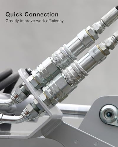 Image of 1 /4 inch Ag Hydraulic Quick Connect Tractor Coupler ISO 7241-A | Fit for PARKER 6000 Series FASTER ANV Series AEROQUIP 5600 Series HANSEN HA15000 Series, Hydraulic Couplers
