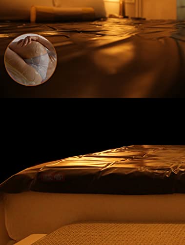 Zishine Black Bed Sheets With Inflatable Pillow Essential Oil Massage Spa, 59X35.4In #TOP5
