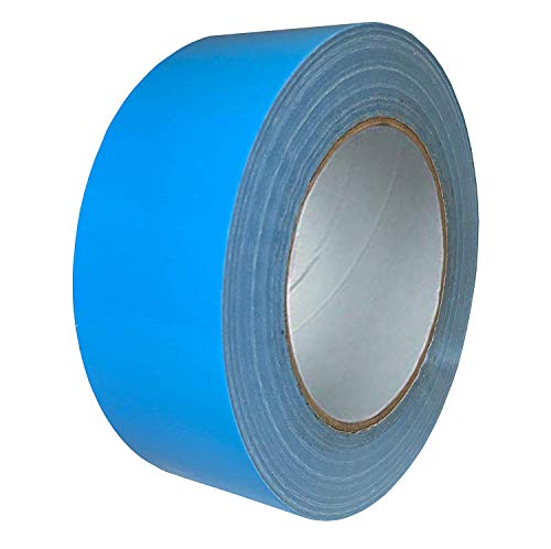 Exa Duct Tape 1.88 Inches x 60 Yards, Duct Tape for Crafts, Extra Strength, No Residue, DIY, Repairs, Indoor Outdoor Use, Book Repair, Must Have Garage Tool (1.88 X 60 Yards) (Light Blue)