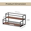 Amazon.com: THYGIFTREE Liquor Bottle Display Shelf 2 Tier Rack Holder ...