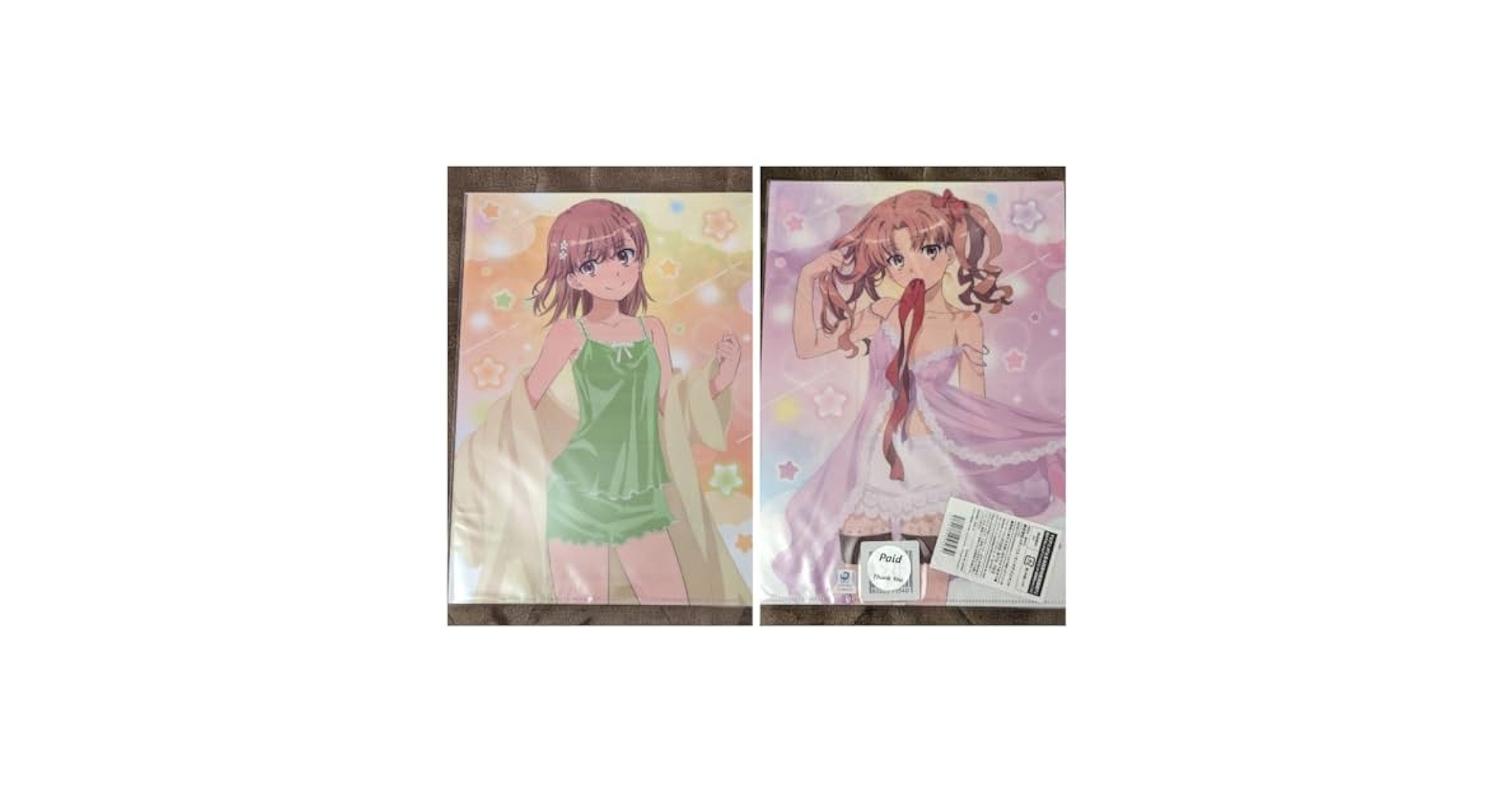 Amazon.co.jp: 御坂美琴 白井黒子 クリアファイル とある魔術の