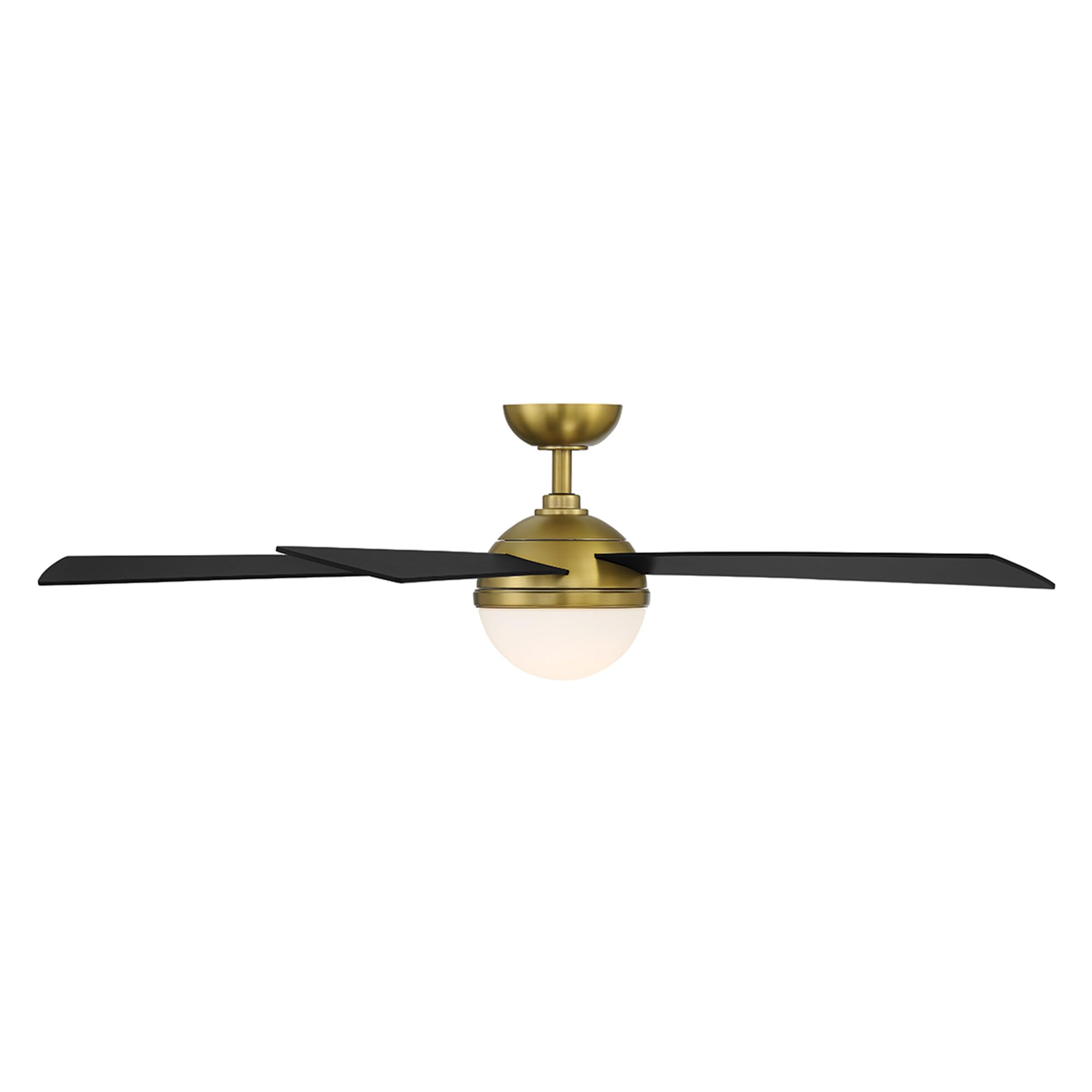 WAC Lighting Eclipse 5-Blade Aluminum Smart Ceiling Fan in Brass Matte Black — view 6
