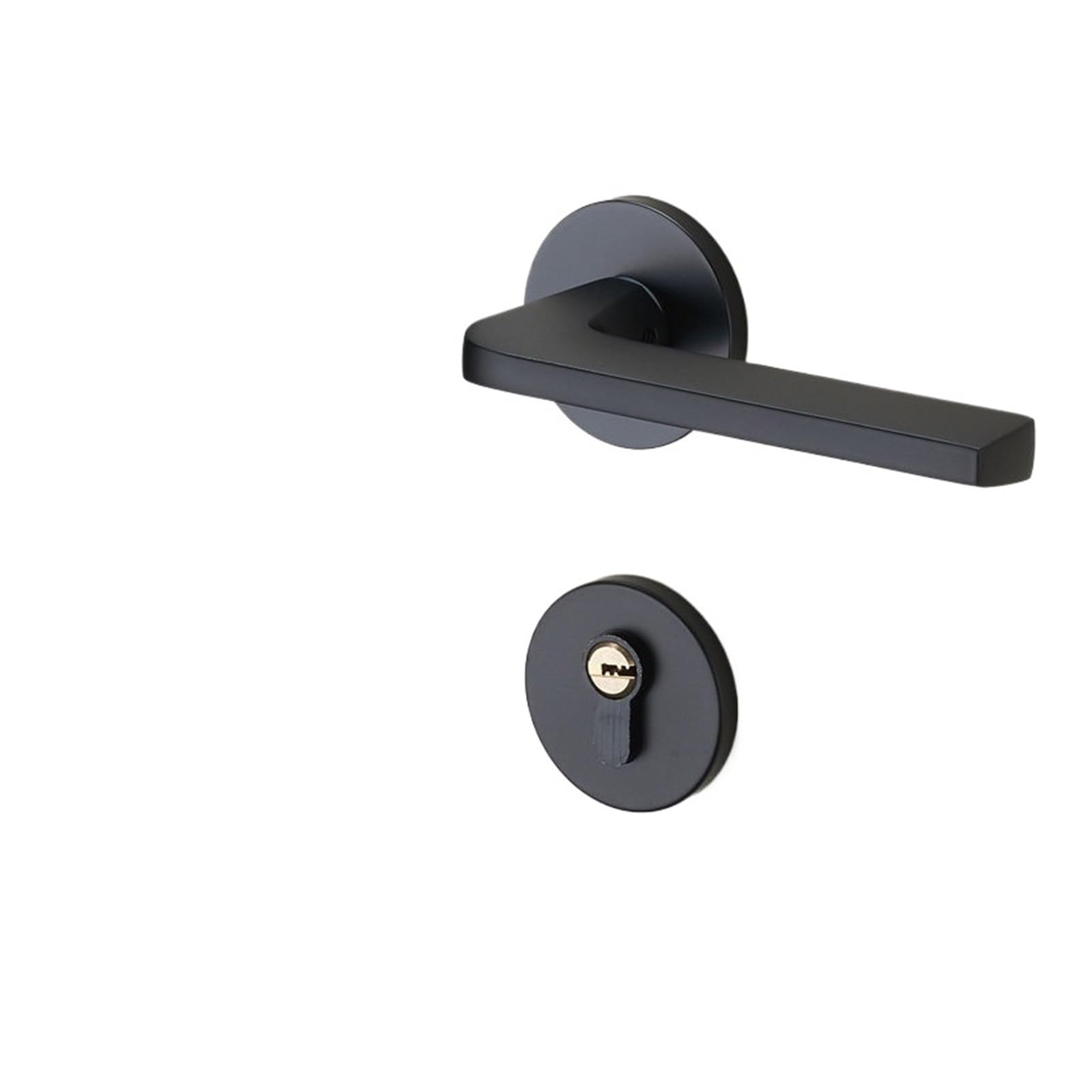 Szary chiński styl magnetyczny cichy zamek do drzwi sypialnia uchwyt | Sypialnia chiński styl magnetyczny cichy uchwyt szary (elegancki czarny cichy 35-50 mm)