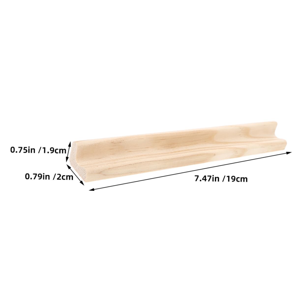 LALAFINA Soportes de Madera Beige para Letras 6 Piezas, Estante Resistente y Duradero de 19 Cm para Decoración del Hogar y Exhibición en Muebles