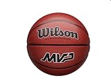 Wilson Mini Pallone da Basket MVP Micro, In Gomma, Compatto e Versatile per Bambini o come Decorazione, Marrone