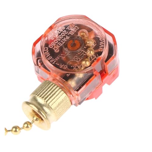 Interruptor de ventilador de techo con cadena reguladora de 3 velocidades para iluminacion DIY 5