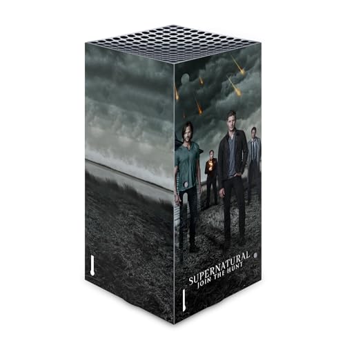 Autocollant Supernatural Xbox Series X vinyle design Castiel Crowley art