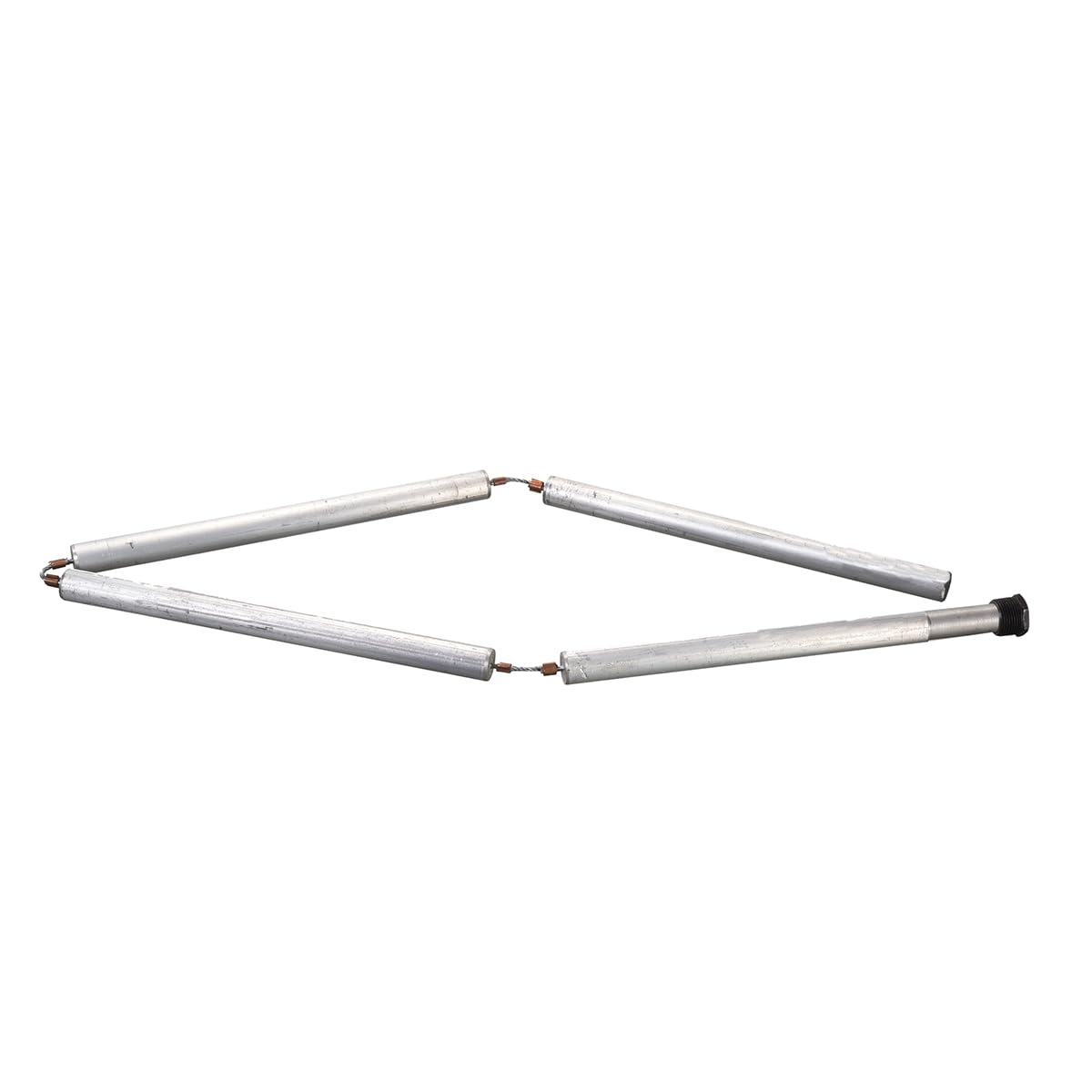 Tige d'anode flexible aluminium pour changer facilement l'anode usée d'un chauffe-eau bas de plafond
