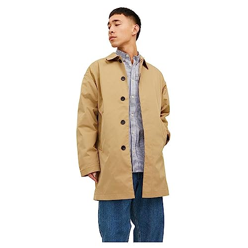 JACK & JONES Jjecrease Mac Coat Noos Trench, Kelp, M Uomo