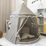 TAILLE ET SPÉCIFICATIONS IDÉALES : Mesurant 130 x 110 cm, ce jeu est léger et convient à une utilisation en intérieur ; il comprend une tente de jeu (tapis non inclus).