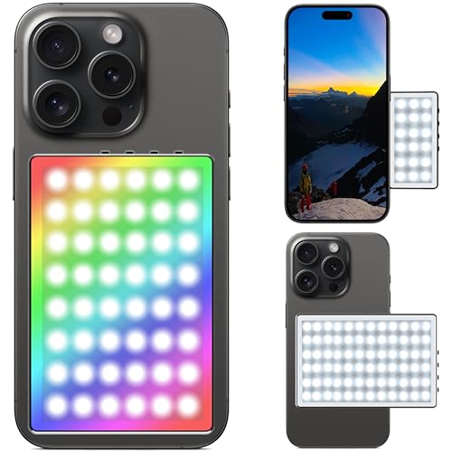 Lumière RVB magnétique double face avec batterie rechargeable 750 mAh