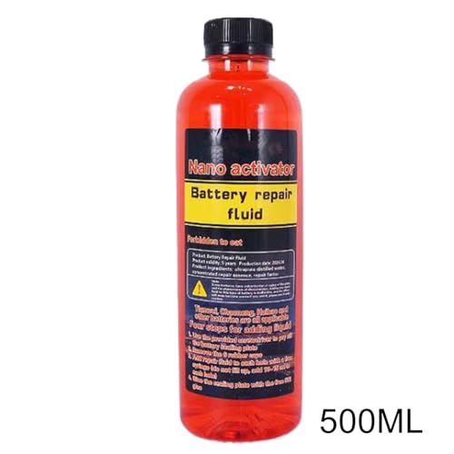 Battery Cell Restorer – 500ml Power Recovery Liquid, Voltage Renewal Additive, Engine Ignition Enhancer, Energy Boost Care, Auto Maintenance Formula for Car, SUV, Motorcycle
