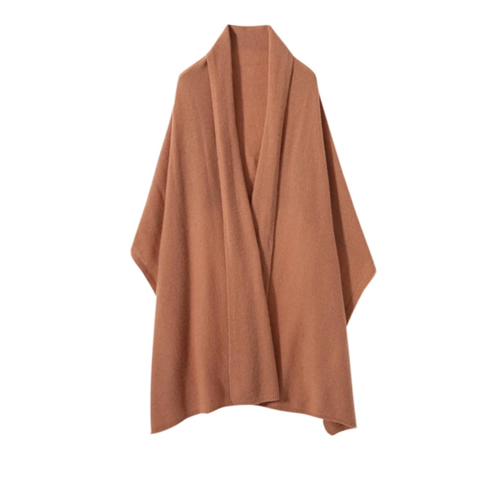 Sciarpa invernale unisex in cashmere, tinta unita, calda, scialle avvolgente, lunga, per donne e uomini