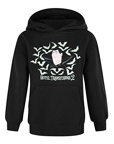 Hotel Transylvania Movie Dracula Kids Black Hoodie (7-8 Years)