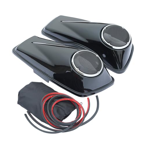 Cubiertas sin pintar para altavoces de alforjas de 6.5" para Harley Touring 2014-2024 CVO Street Glide Road King Electra Glide Ultra Limited FLT FLHT FLHTCU FLHRC miniatura 1