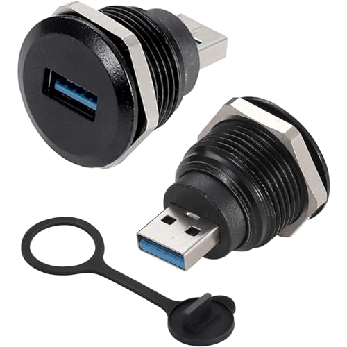Adaptateur USB mâle vers femelle PENGLIN pour montage sur panneau et cloison x2
