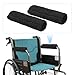 YINSHCO 2 Pcs Wheelchair Armrest Pads, Memory Foam Sheepskin Accessories Pads Wheelchair Armrest Covers, Non Slip Arm Rest Cover Cushion pad for Comfort Pressure Relief