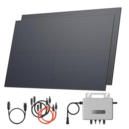 Solarway Balkonkraftwerk 800W Komplett Steckdose, 600W/800W Ausgang ist einstellbar, 2 x 400W JaSolar-Module, 1 x Deye Wechselrichter mit APP&WiFi + Zubehör, Plug&Play (800 Watt, Ohne Halterung)