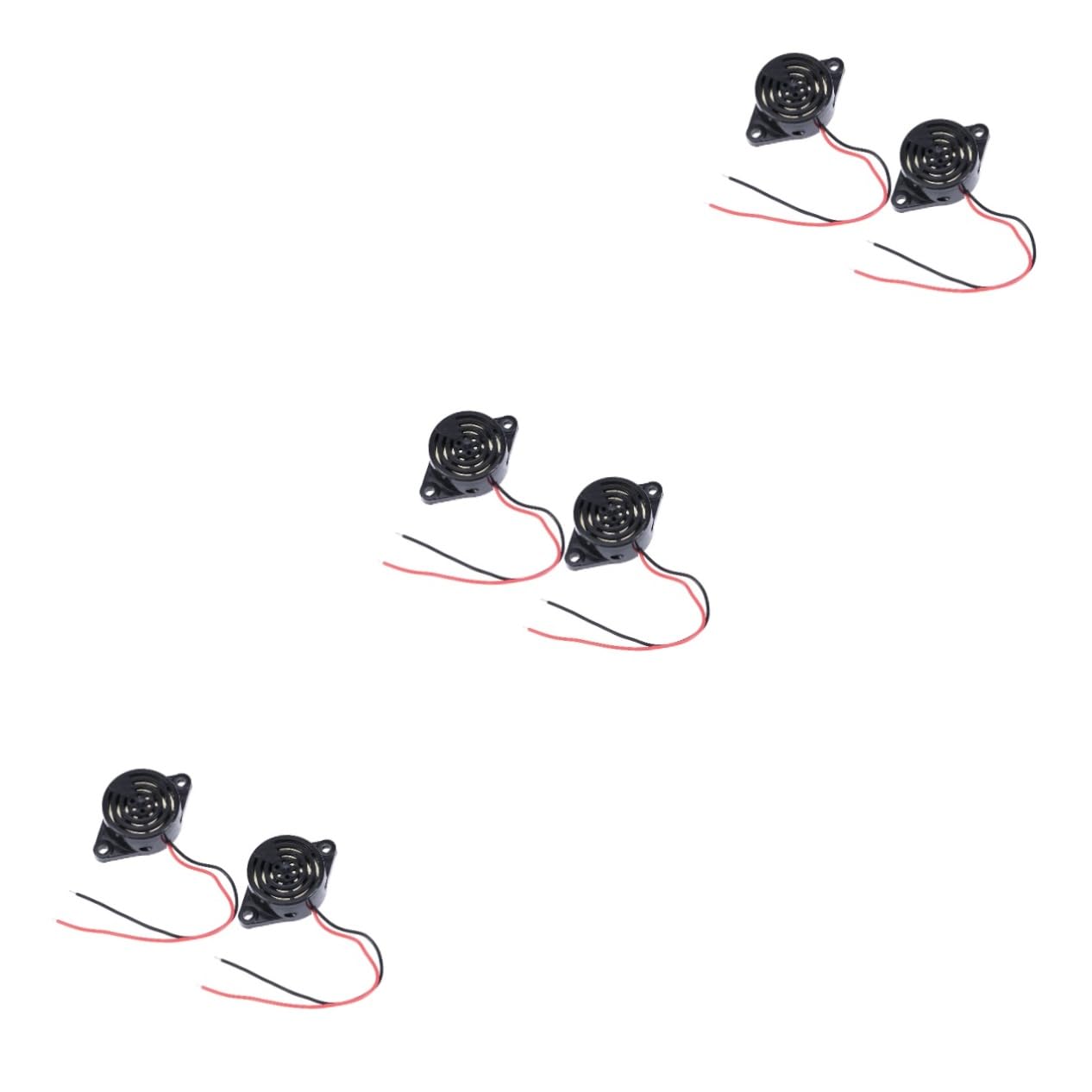 Mikinona 3sets Electronic Continuous Buzzer Alarms 90db Sound Buzzer 24v Industrial Grade Electric Buzzer Alarm Sounder 2pcs*3