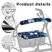 LedBack Blue Butterfly Leaves Walker Accessories Rollator Seat and Back Rest Covers Rollator Accessories Walker Cover Protective Cover, Easy to Install