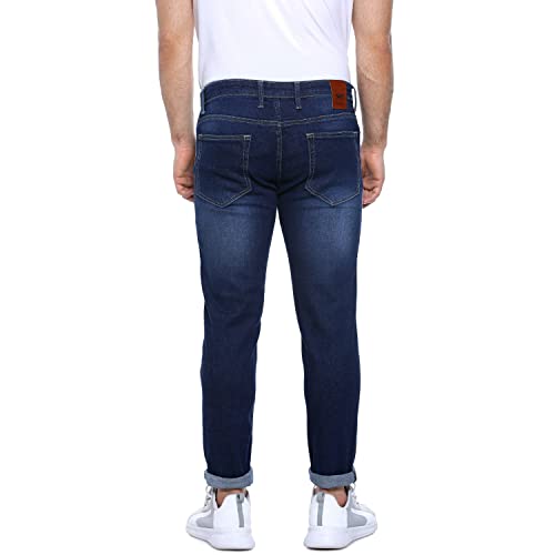 Image of CAHOOT Men's Denim Jeans for Regular Wear | Denim Fabric | Slim Fit | Jeans Crafted with Comfort Fit and High-Performance for Everyday Casual Wear