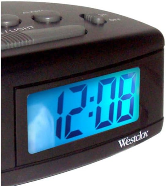 Westclox Extra Loud Alarm Clock for Heavy Sleepers, Easy-to-Read LCD Display with Adjustable Alarm and Snooze (Black)