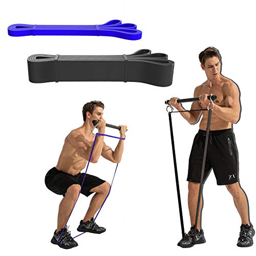 Clothink Resistance Bands Bar Home Gym Equipment Set, Pull-Up Resistance Band Full Body Workout Equipment, 2 Bands #TOP8