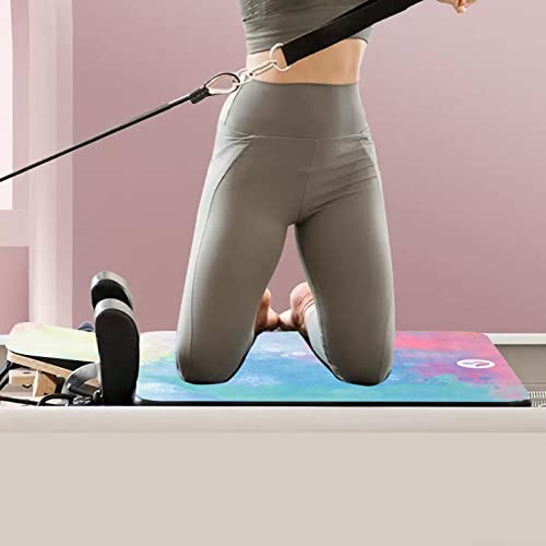 Colaxi Pilates Reformer Mat, tapete protector antideslizante de goma y gamuza para pilates, lavable, 96 cm x 56 cm miniatura 6