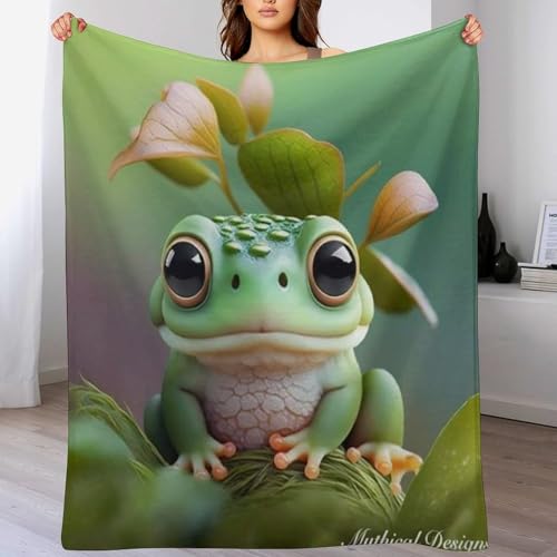 Couverture grenouille douillette, le plaid cadeau idéal pour petits et grands - 2
