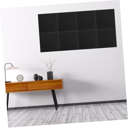 jojofuny 12pcs Paneles Acústicos para Pared, Paneles Autoadhesivos Absorbentes de Sonido, Aislantes Acústicos en Poliéster Negro miniatura 4