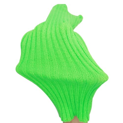 Image of FZBNSRKO Women Girls 80s Knit Leg Warmers Ribbed Long Leg Warmers for Party Sports Accessories