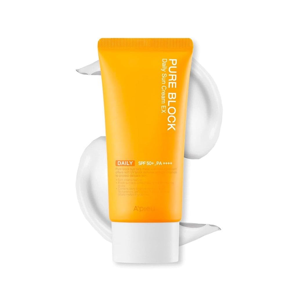A'PIEU Yapışkan His Bırakmayan Güneş Koruyucu Pure Block Natural Daily Sun Cream SPF50 Pa 50 mililitre