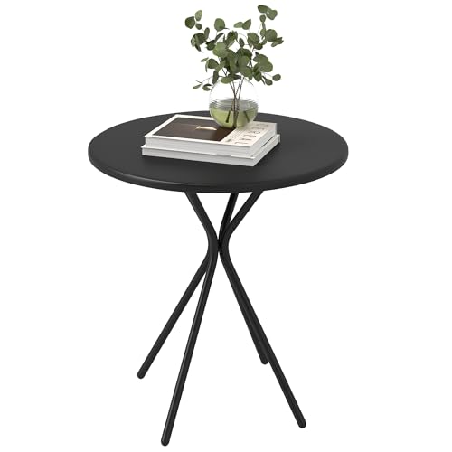 Outsunny Gartentisch Ø60 x 70 cm, Wetterfest Balkontisch aus Stahl,...