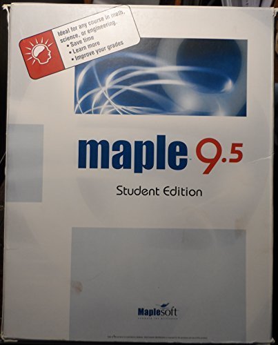 Maple 9.5 (Maplesoft) Math & Engineering Software (Student Edition ...