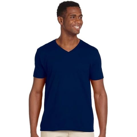 Gildan Men's Softstyle Preshrunk V-Neck T-Shirt Cover