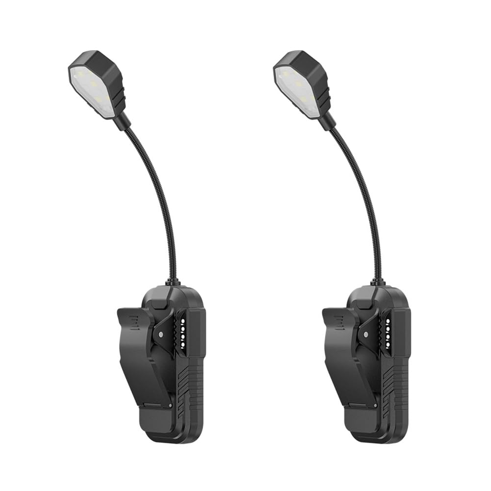 Luz de lectura recargable con sensor de movimiento y clip de sujeción estable 8