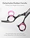 ULG Hair Cutting Scissors, Professional Hair Scissors 6.5 inch Right-Hand Razor Edge Barber Shears Salon Hair Cutting Shears Made of Japanese Stainless Steel, Hand Sharpened Black