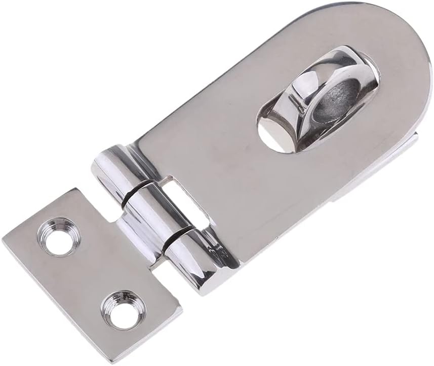 Door Lock,gate Latch, Stainless Steel Safety Padlock Hasp Door Clasp Gate Lock Latch for Marine Boat Cabinet, Drawer, Drawer - Sliver