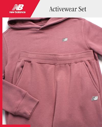New Balance Boys Sweatpants Set - 2 Piece Fleece Pullover Boys Hoodie and Athletic Pants Youth Kids Activewear Set (8-20)2