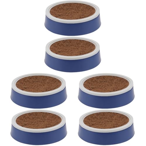 Image of Yardwe 6Pcs Pigeon Nest Bowls with Coconut Fiber Mats Plastic Bird Nest for Pigeons Small Birds 9 44 Inch Diameter Ideal for Breeding and Roosting
