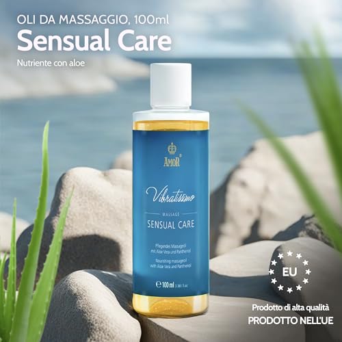 Vibratissimo “Sensual Care” 100 Ml, Olio Da Massaggio, Olio Per Il Corpo Con Aloe Vera - 2