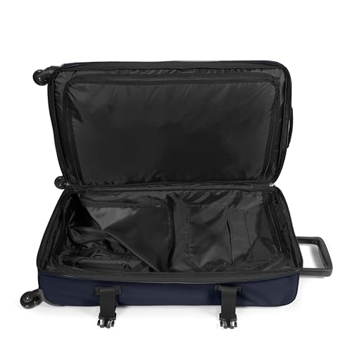 Image of EASTPAK TRANS4 L - 80L Large Checked Luggage Bag, Two Compartments, TSA Lock, 360 Spinner Wheels, and Telescopic Handle, Ultra Marine