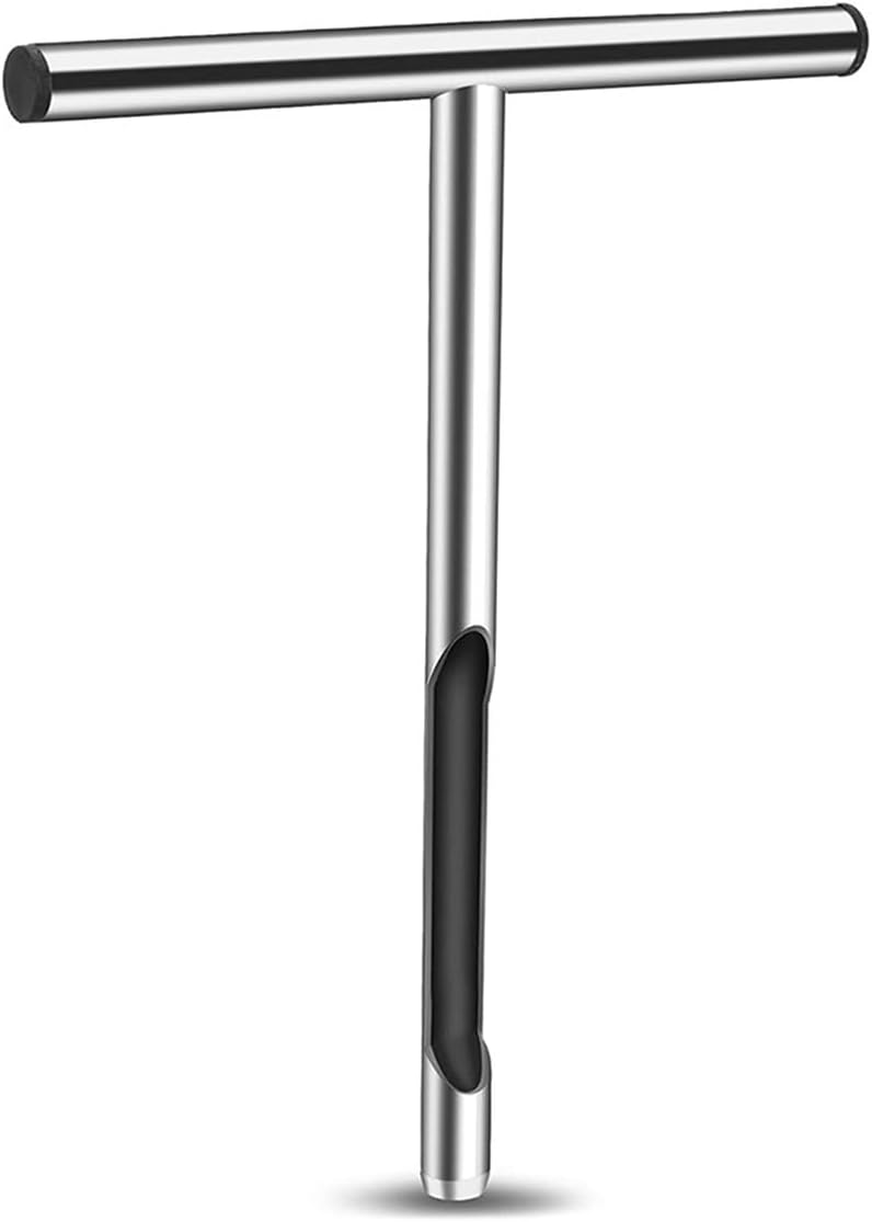 Soil Sampler Probe Stainless Steel Soil Sampler Tool T-Style Handle Soil Test Kits Soil Probes for Soil Sampling Plant Care Garden Lawn Farm (21inch)