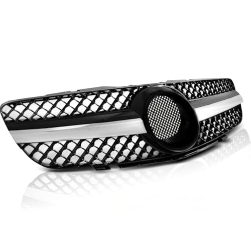 Calandre sport noire et chrome Mercedes SL R230 pour remplacer grille usée